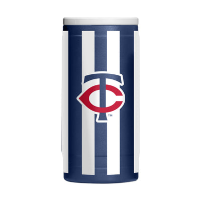 Minnesota Twins 12oz Striped Powdercoat SlimCan Coolie