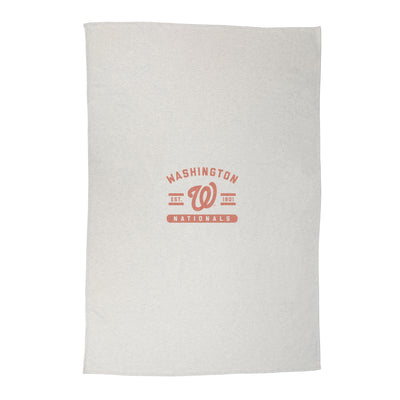 Washington Nationals Oatmeal Sweatshirt Blanket - Logo Brands