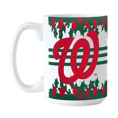 Washington Nationals Holiday 15oz Sublimated Mug - Logo Brands