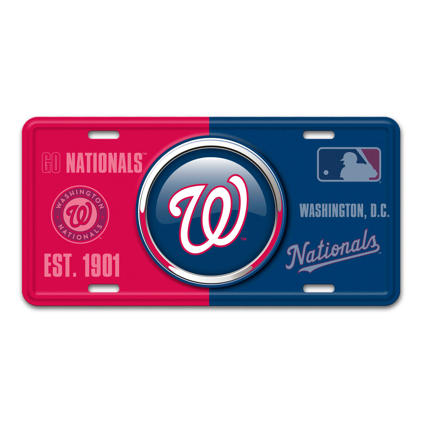 MLB - Washington Nationals Embossed Metal License Plate