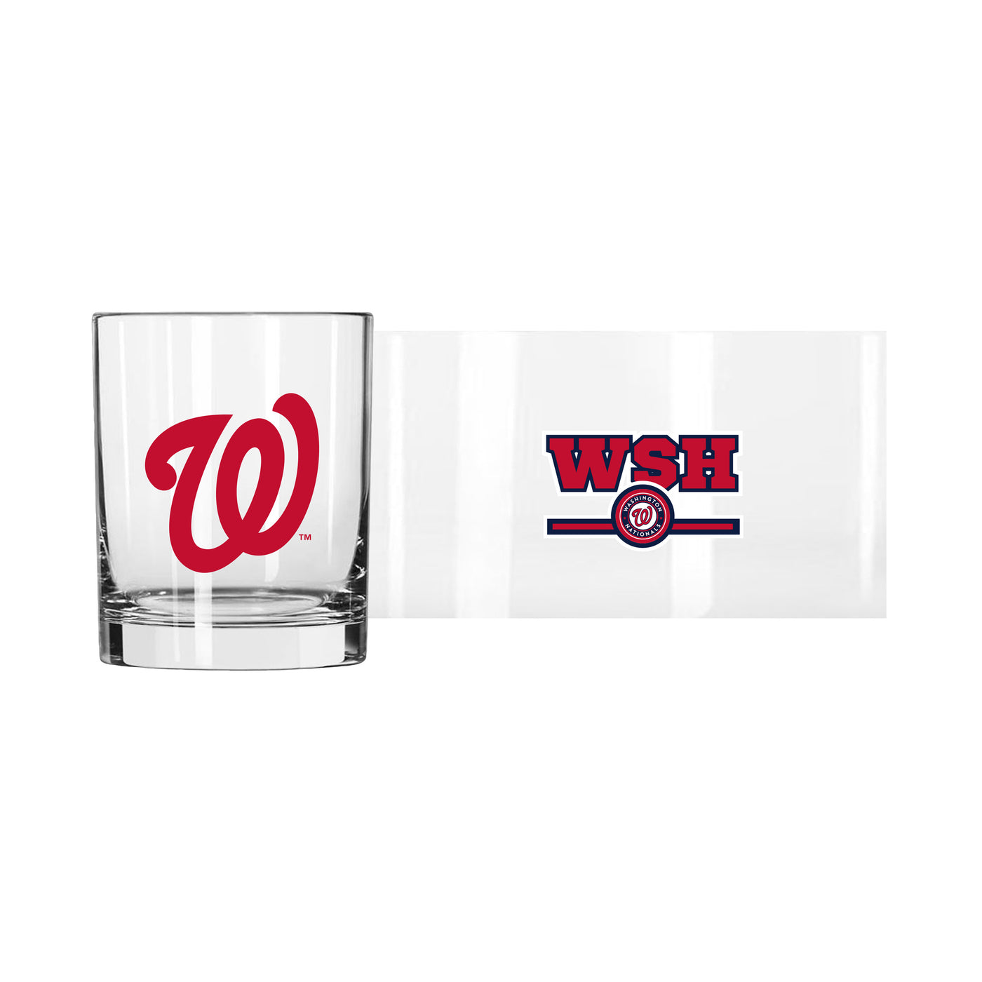 Washington Nationals 14oz Letterman Rocks Glass