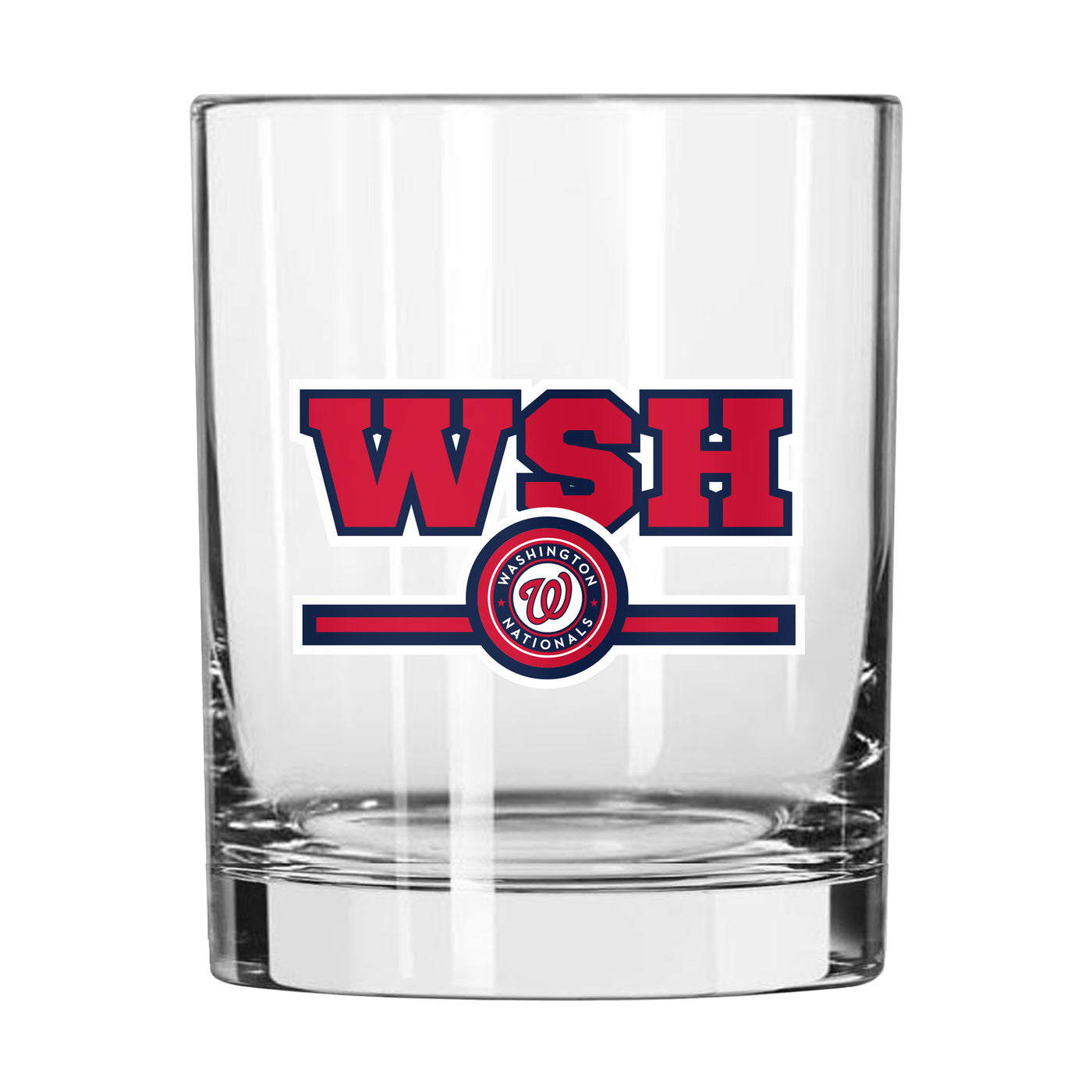 Washington Nationals 14oz Letterman Rocks Glass