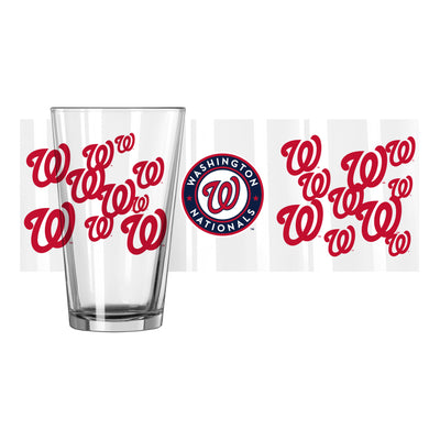 Washington Nationals 16oz Scatter Pint Glass