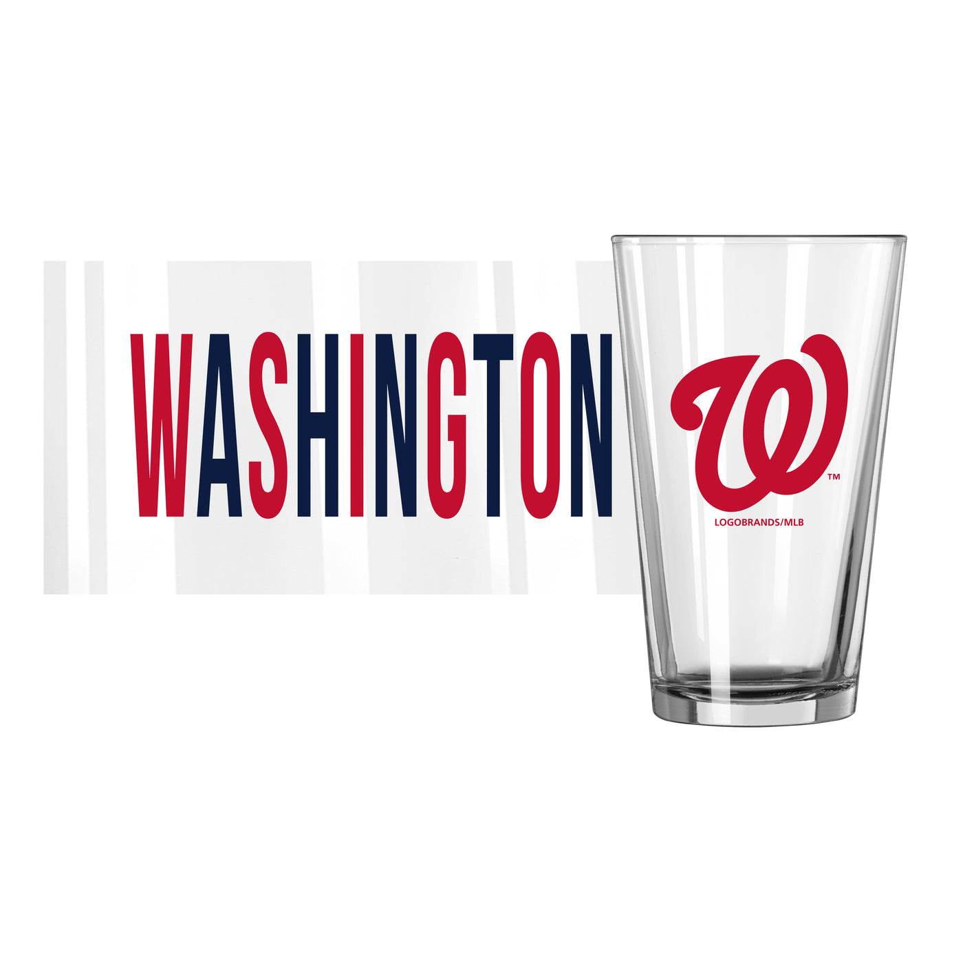 Washington Nationals 16oz Overtime Pint Glass