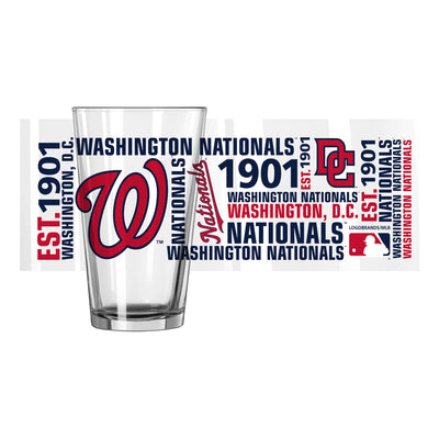 Washington Nationals 16oz Spirit Pint Glass