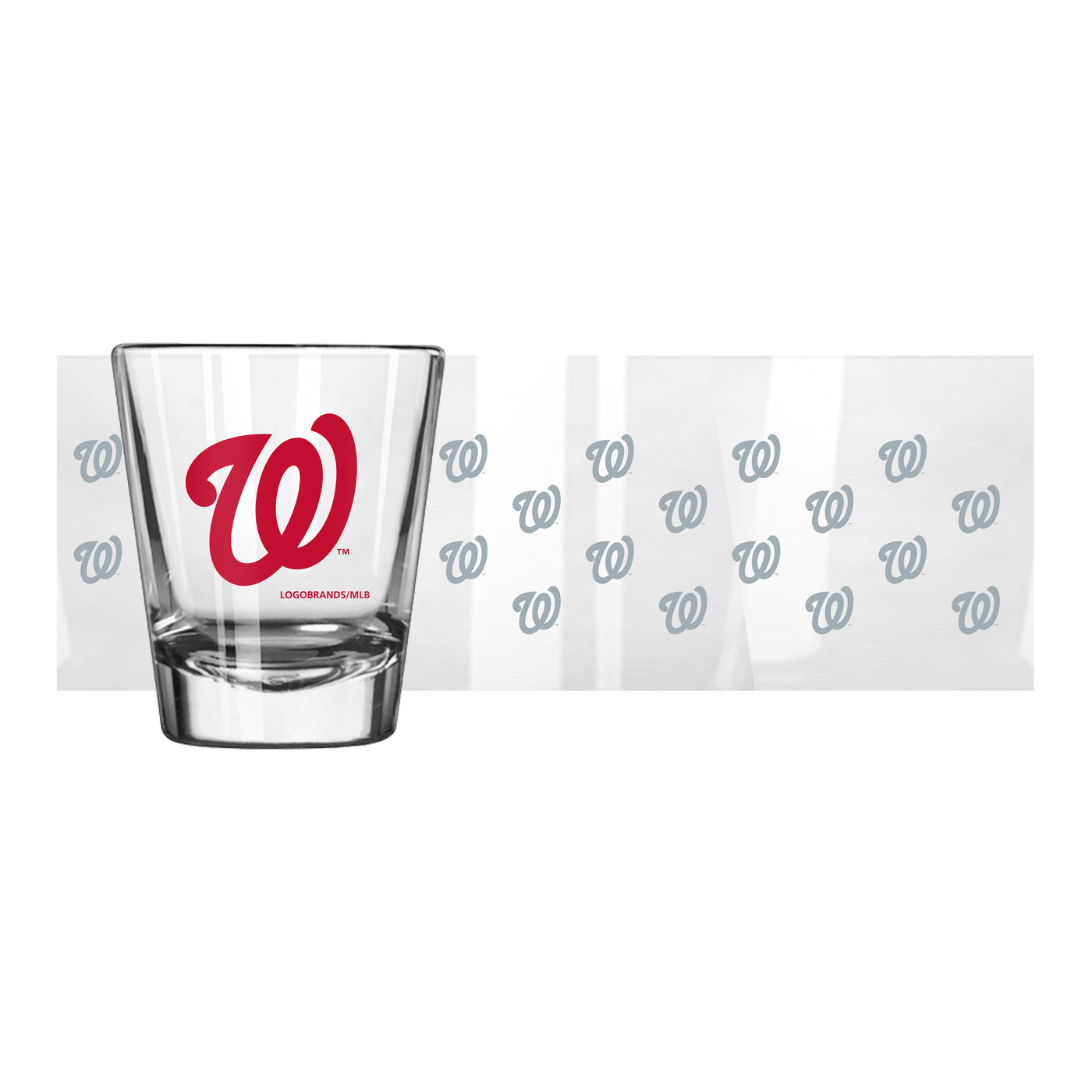 Washington Nationals 2oz Satin Etch Shot Glass