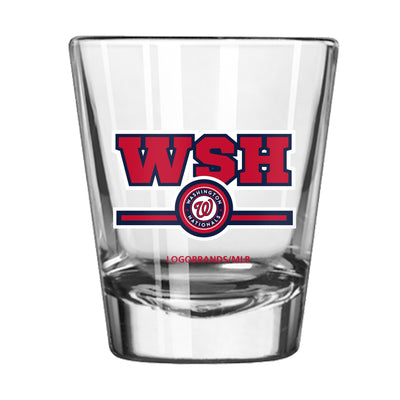 Washington Nationals 2oz Letterman Shot Glass