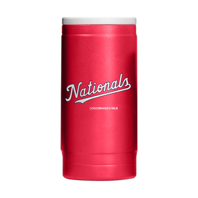Washington Nationals Flipside Powder Coat Slim Can Coolie - Logo Brands