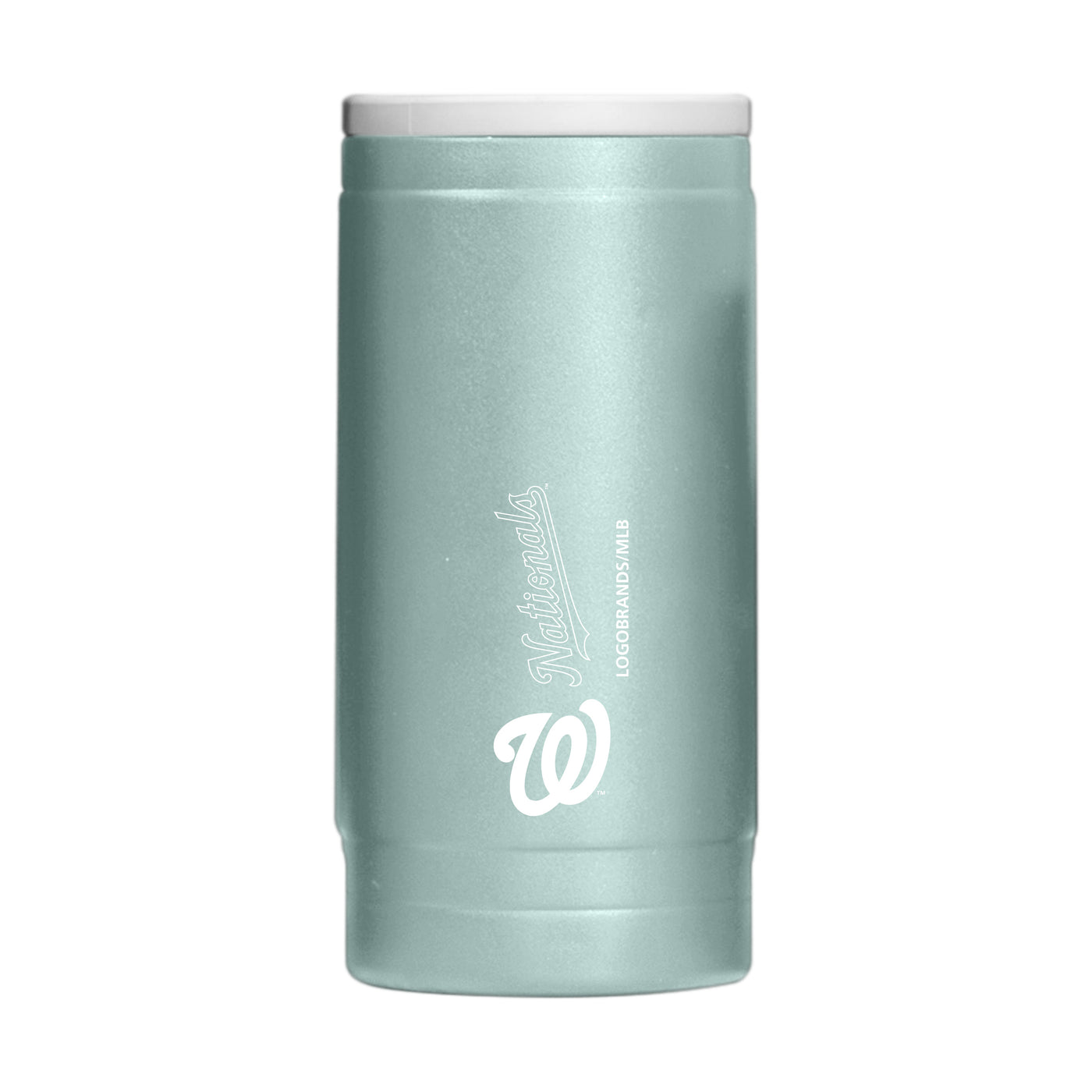 Washington Nationals Vertical Powder Coat Slim Can Coolie