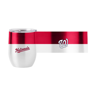 Washington Nat'ls Color Block 16 oz Stainless Curved Beverage