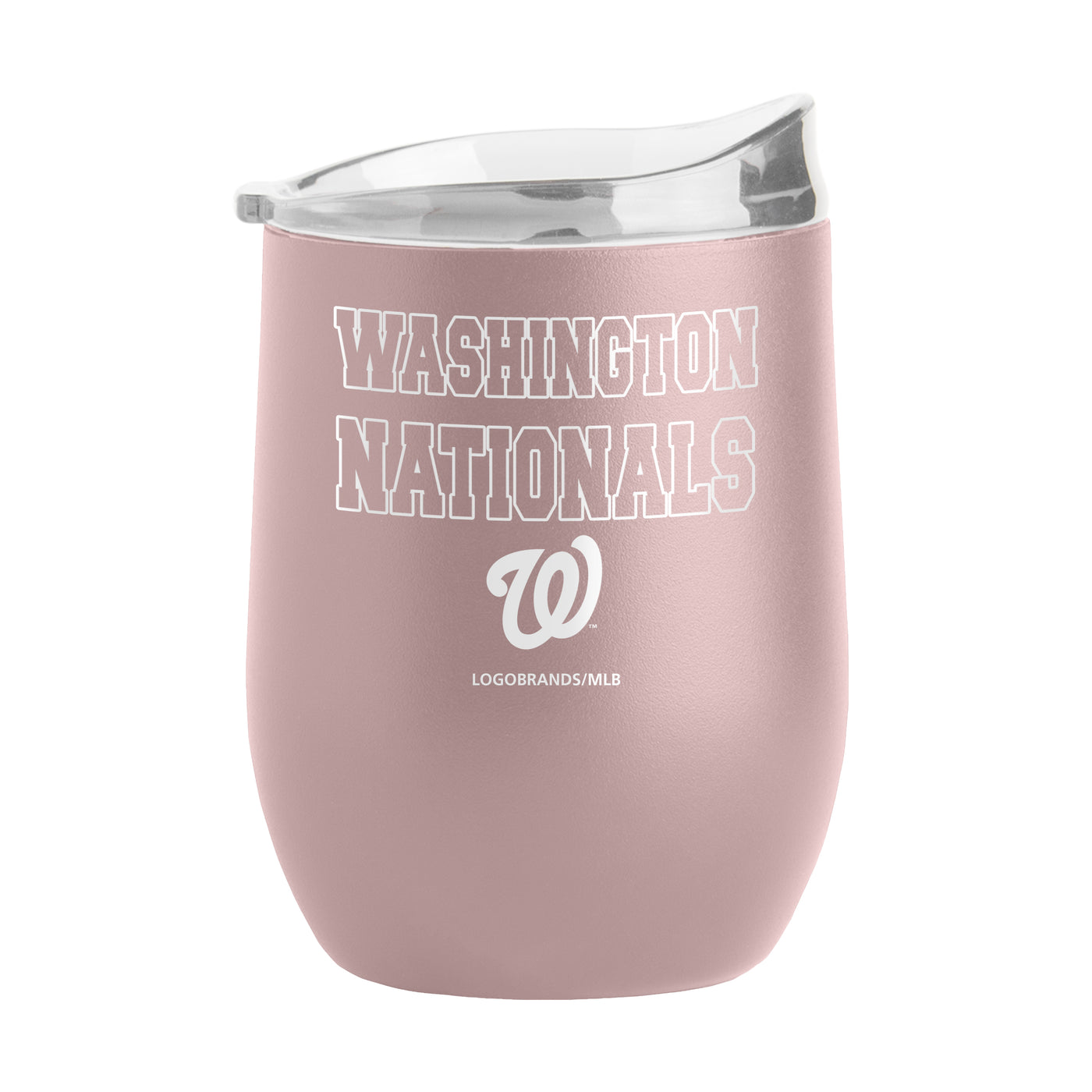 Washington Nationals 16oz Stencil Powder Coat Curved Beverage