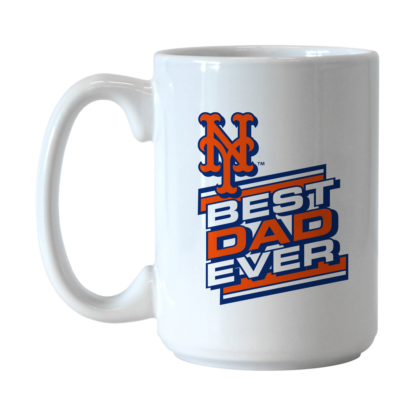 NY Mets Best Dad Ever 15oz Sublimated Mug