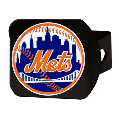 MLB - New York Mets Color on Black Hitch Cover