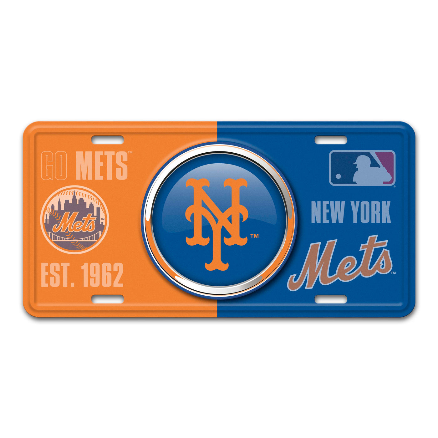 MLB - New York Mets Embossed Metal License Plate