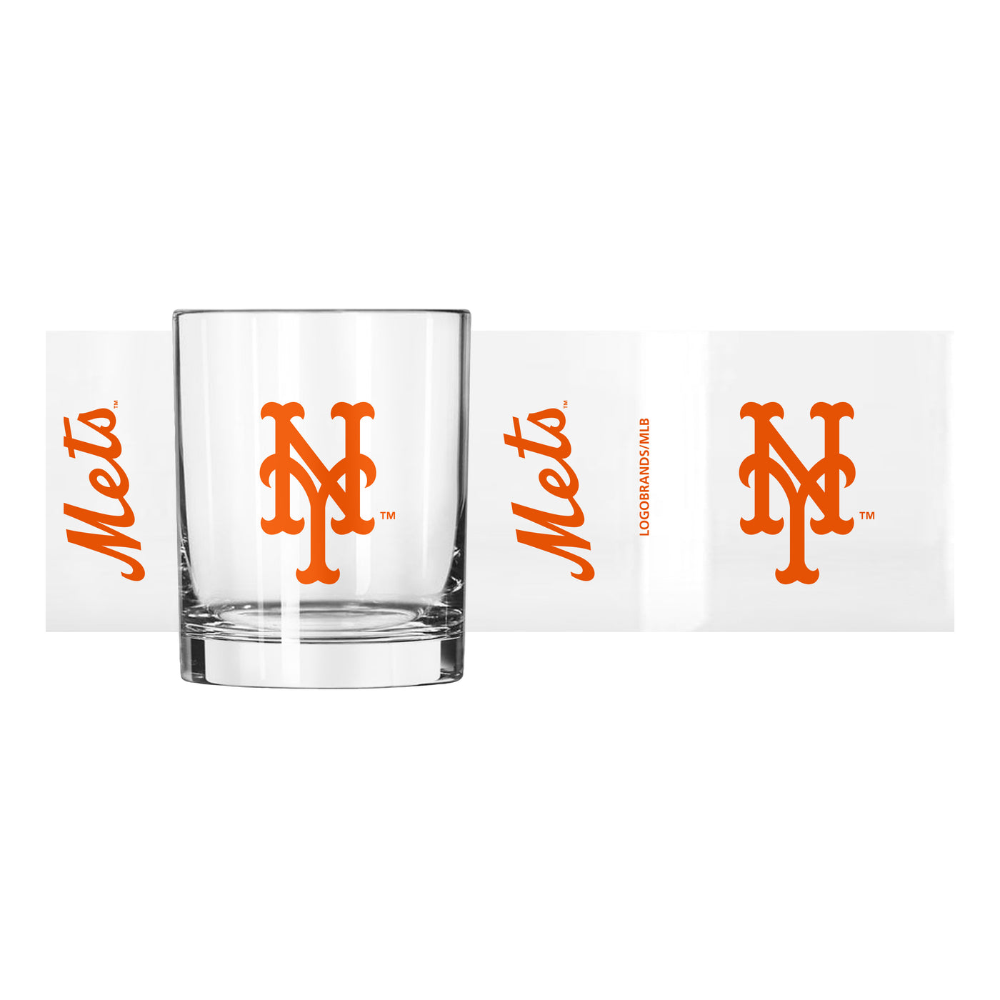 New York Mets 14oz Gameday Rocks Glass