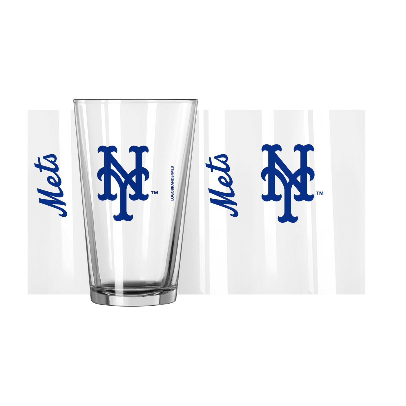 New York Mets 16oz Gameday Pint Glass - Logo Brands