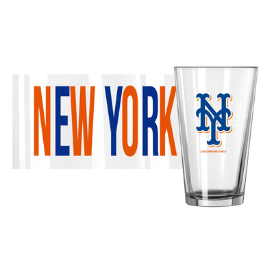 New York Mets 16oz Overtime Pint Glass