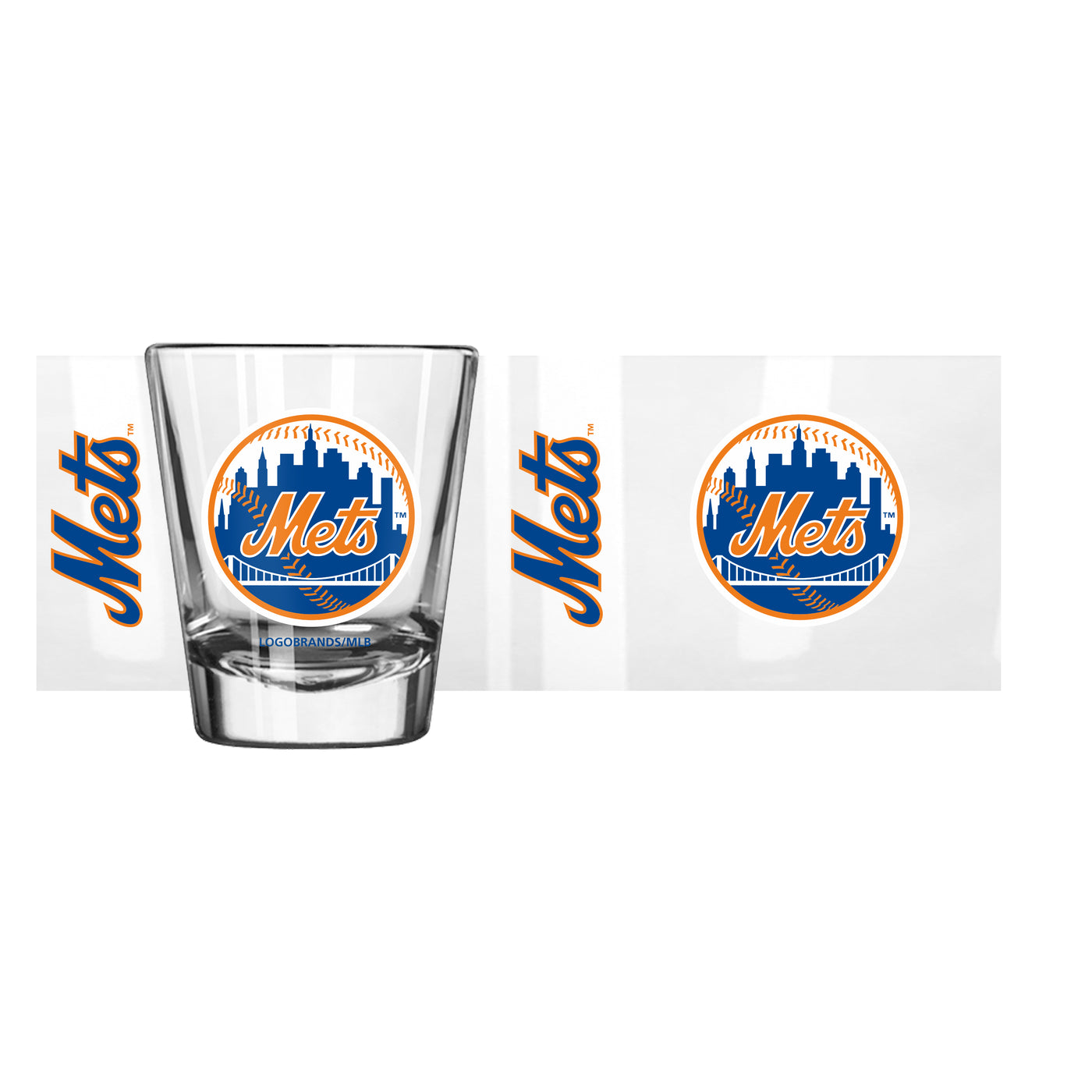 New York Mets 2oz Color Gameday Shot Glass - Logo Brands