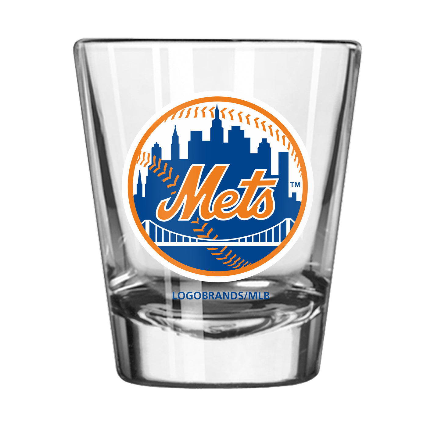 NY Mets 2oz Color Gameday Shot Glass