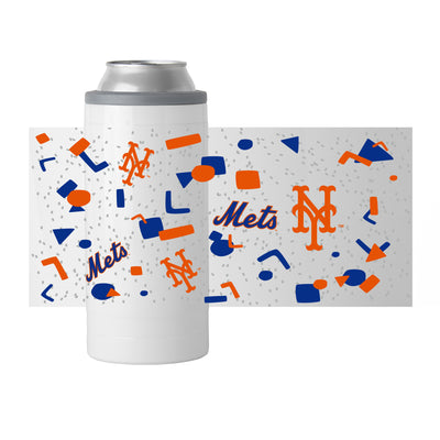 New York Mets 12oz Flashback Slim Can Coolie