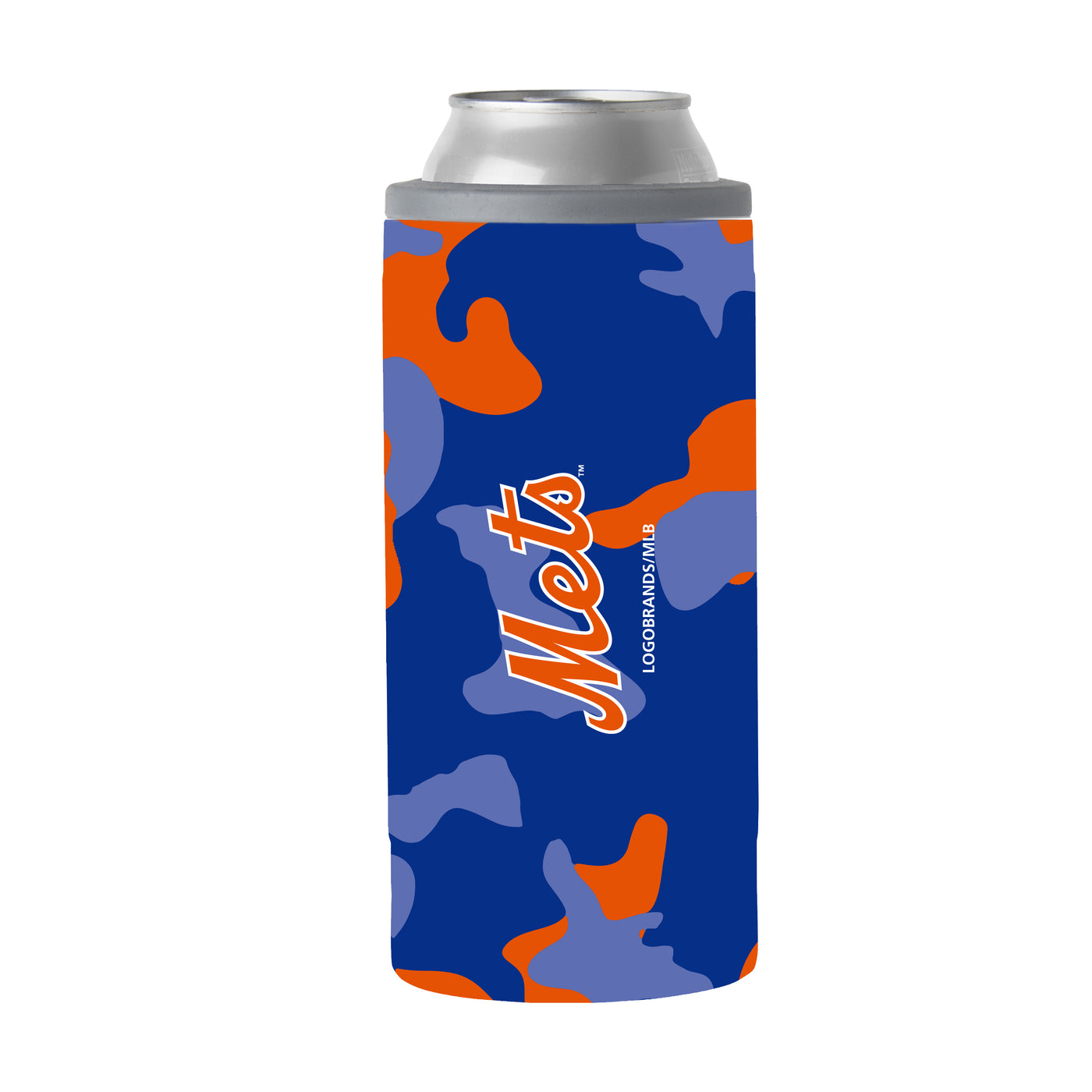 New York Mets 12oz Camo Slim Can Coolie