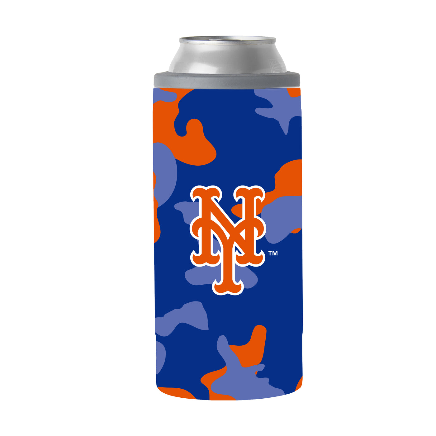 New York Mets 12oz Camo Slim Can Coolie