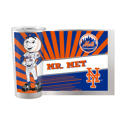 New York Mets 20oz Mascot Stainless Steel Tumbler - Logo Brands