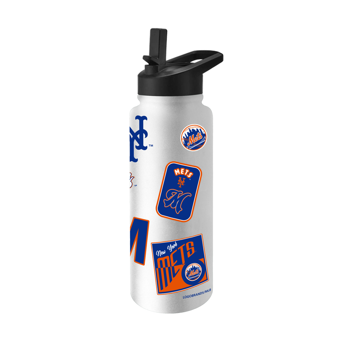 NY Mets White 34oz Dream Weave Quencher Bottle