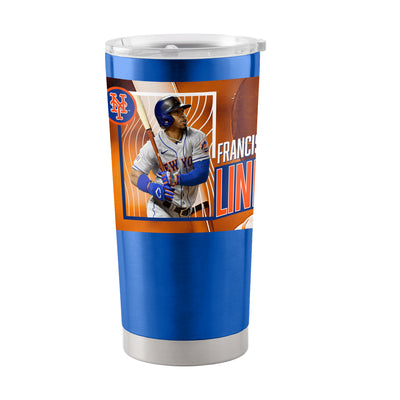New York Mets Francisco Lindor 20oz Stainless Steel Tumbler - Logo Brands