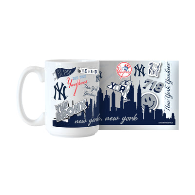 NY Yankees 15oz Native Sublimated Mug
