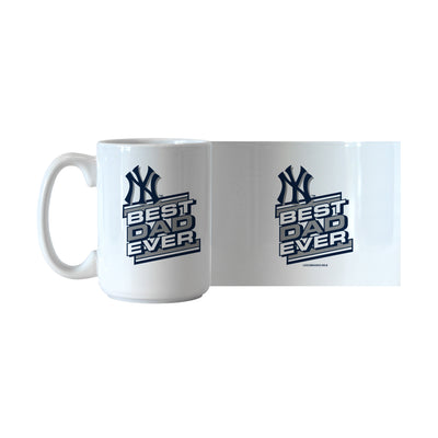 NY Yankees Best Dad Ever 15oz Sublimated Mug
