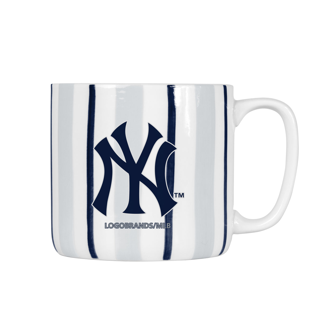 NY Yankees 16oz Brushstroke Stripe Mug
