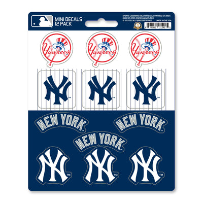 MLB - New York Yankees Mini Decal 12-pk