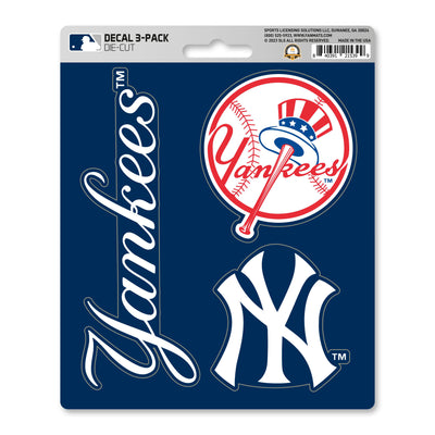 MLB - New York Yankees Decal 3-pk
