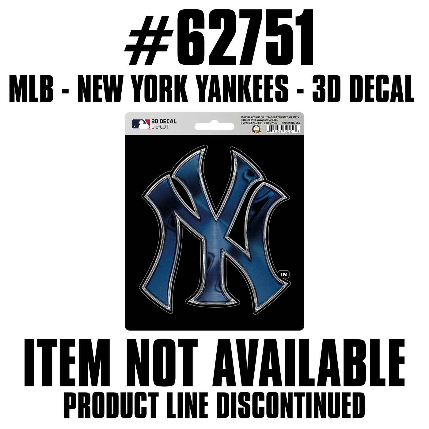 MLB - New York Yankees 3D Decal