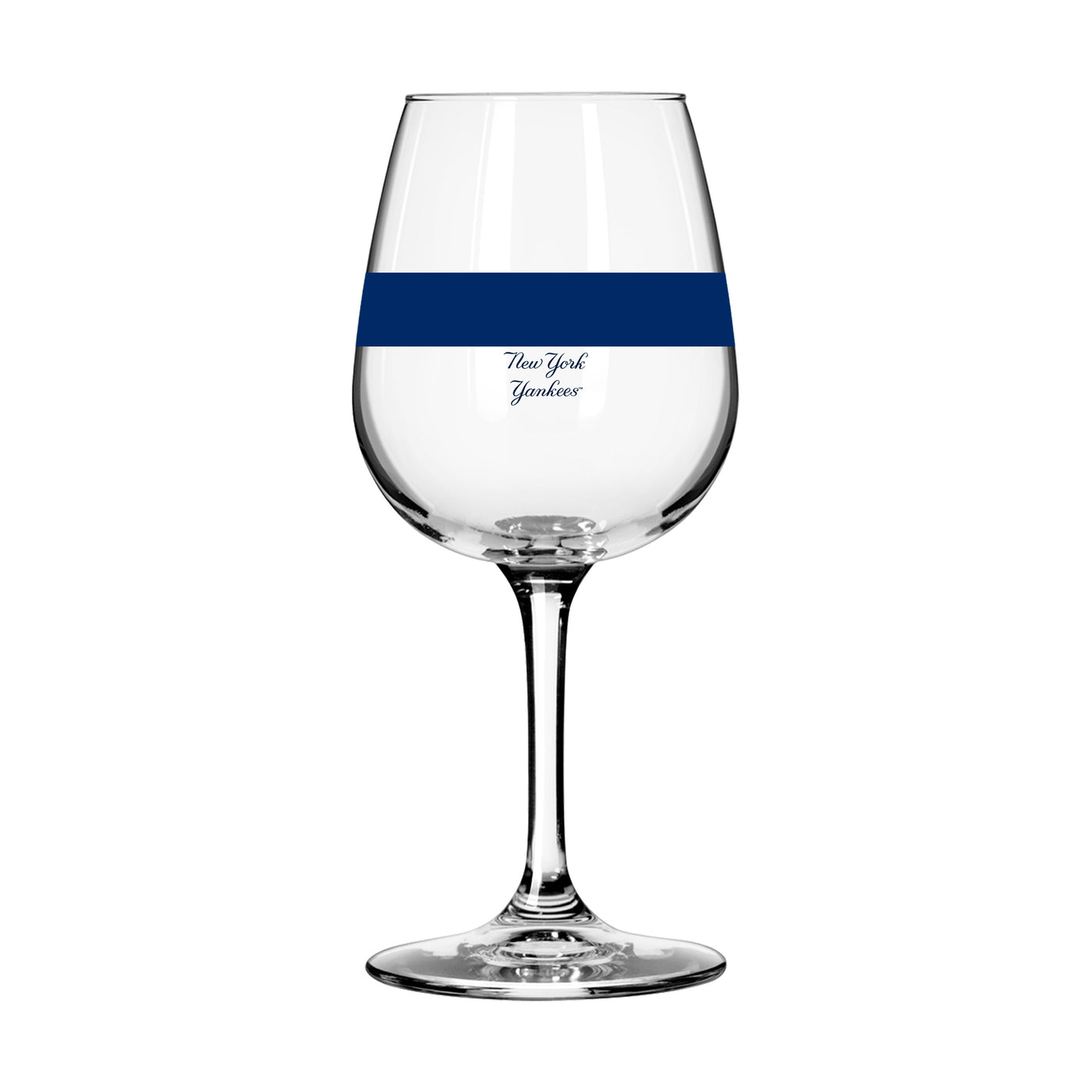 New York Yankees 12oz Colorblock Stemmed Wine Glass