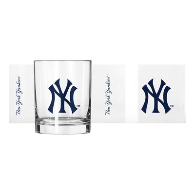 New York Yankees 14oz Gameday Rocks Glass