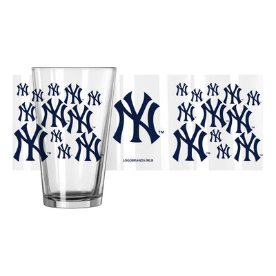 New York Yankees 16oz Scatter Pint Glass