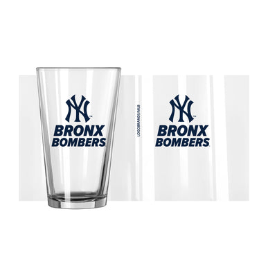 New York Yankees 16oz Slogan Pint Glass