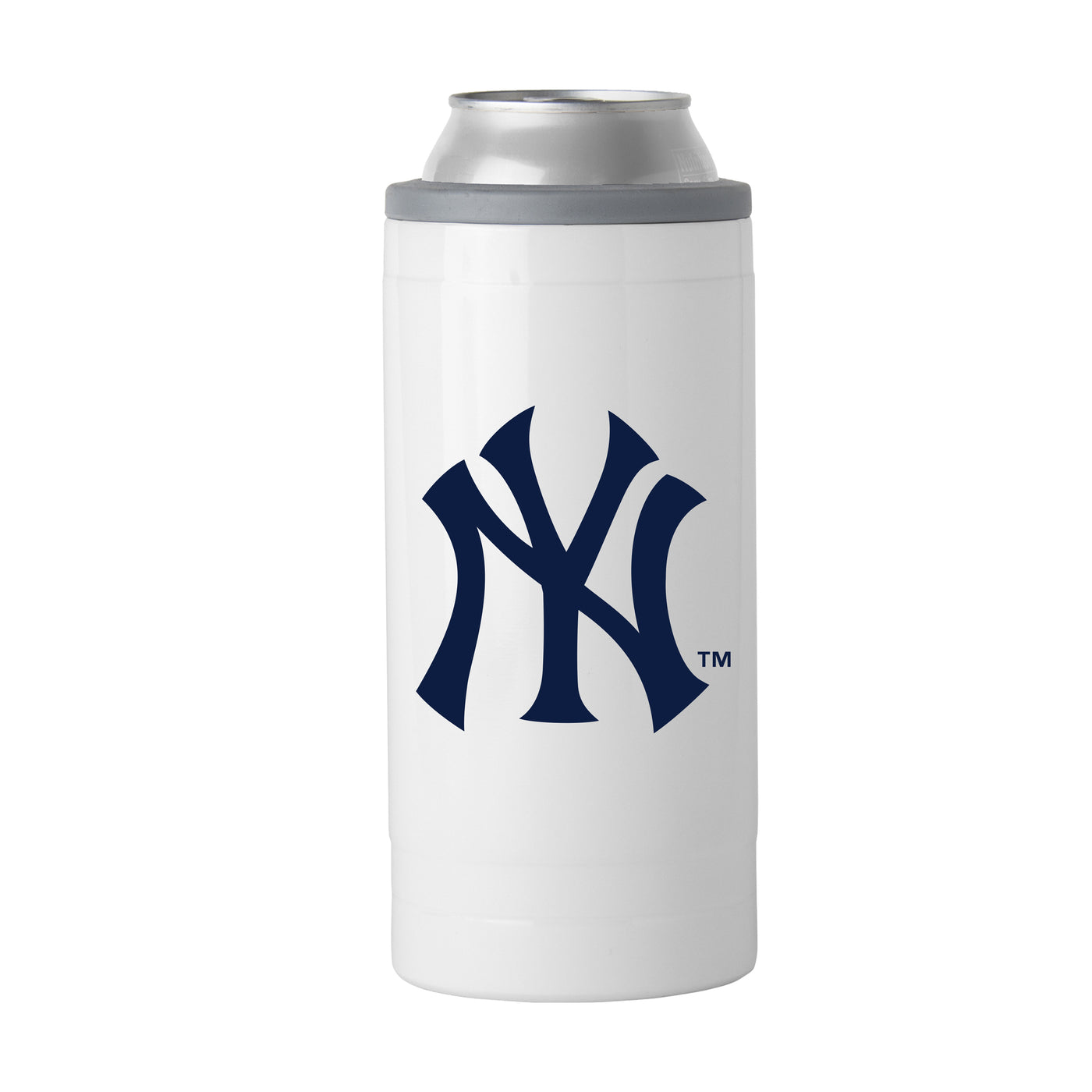 NY Yankees Letterman 12 oz Slim Can Coolie