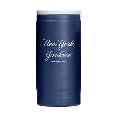 New York Yankees Flipside Powder Coat Slim Can Coolie - Logo Brands