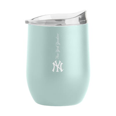 New York Yankees 16oz Vertical Powder Coat Curved Beverage