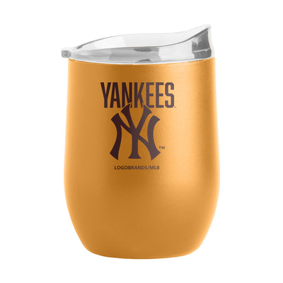 New York Yankees 16oz Huddle Powder Coat Curved Beverage