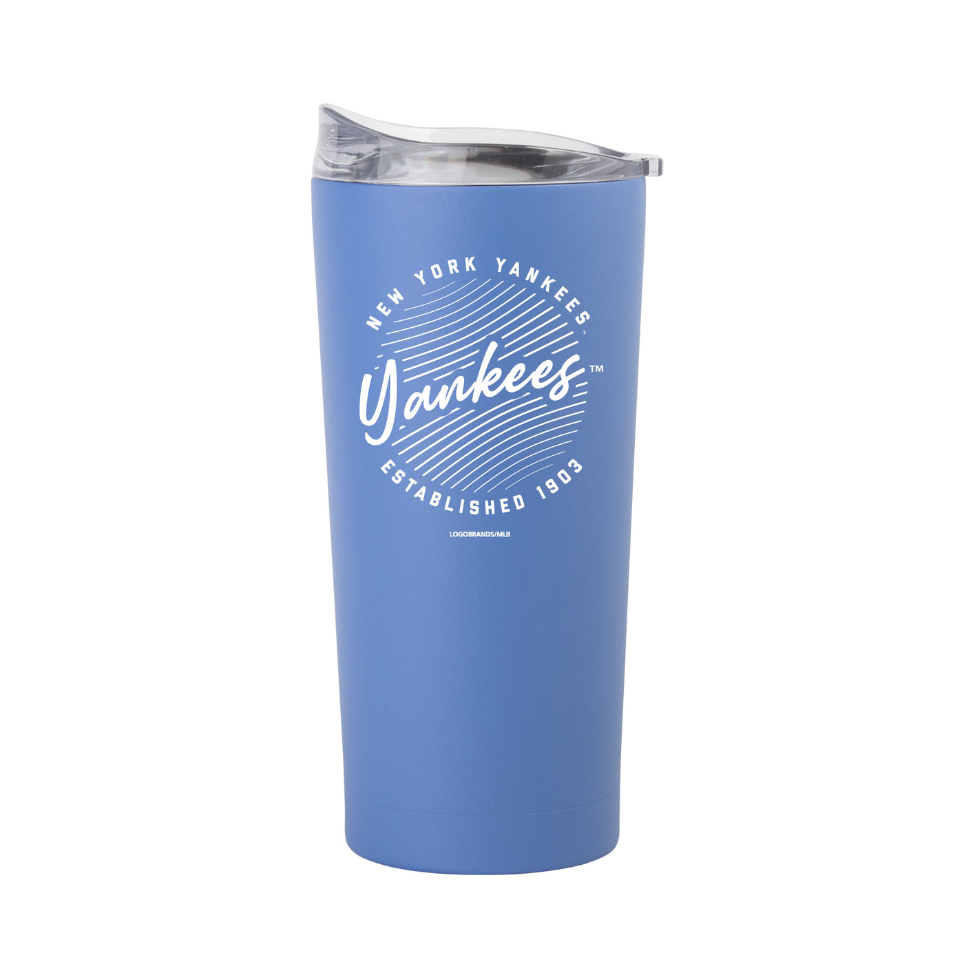 NY Yankees 20oz Retro Script Arctic Powder Coat Tumbler