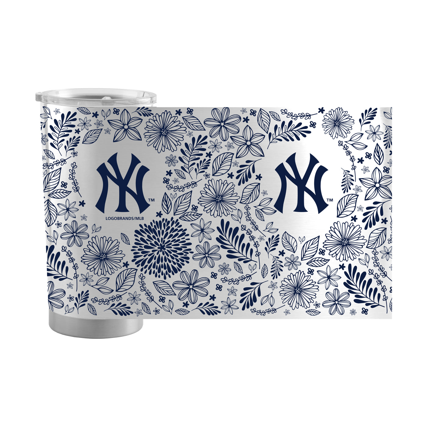 New York Yankees 20oz Botanical Stainless Steel Tumbler