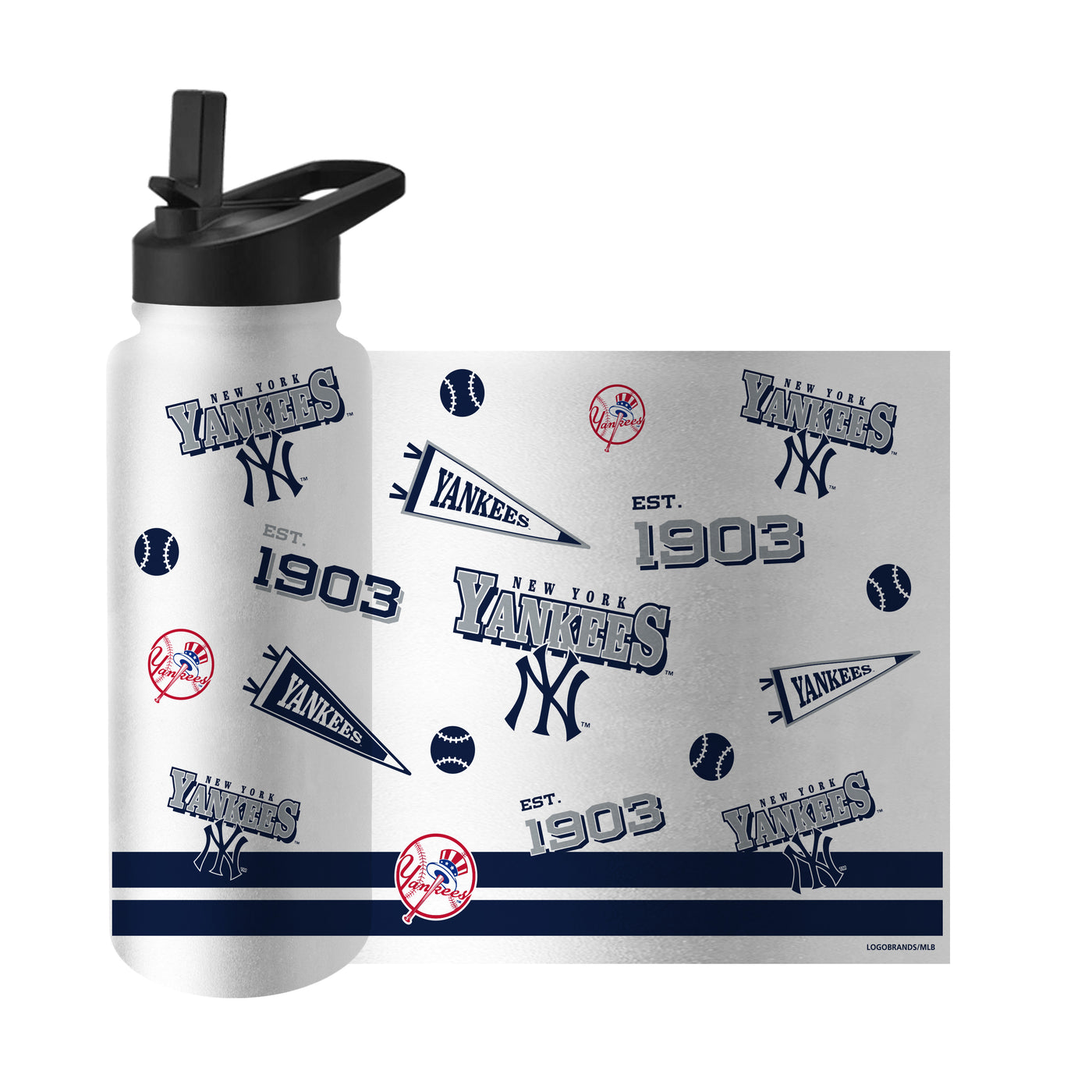 NY Yankees 34oz TJX Native Quencher Bottle