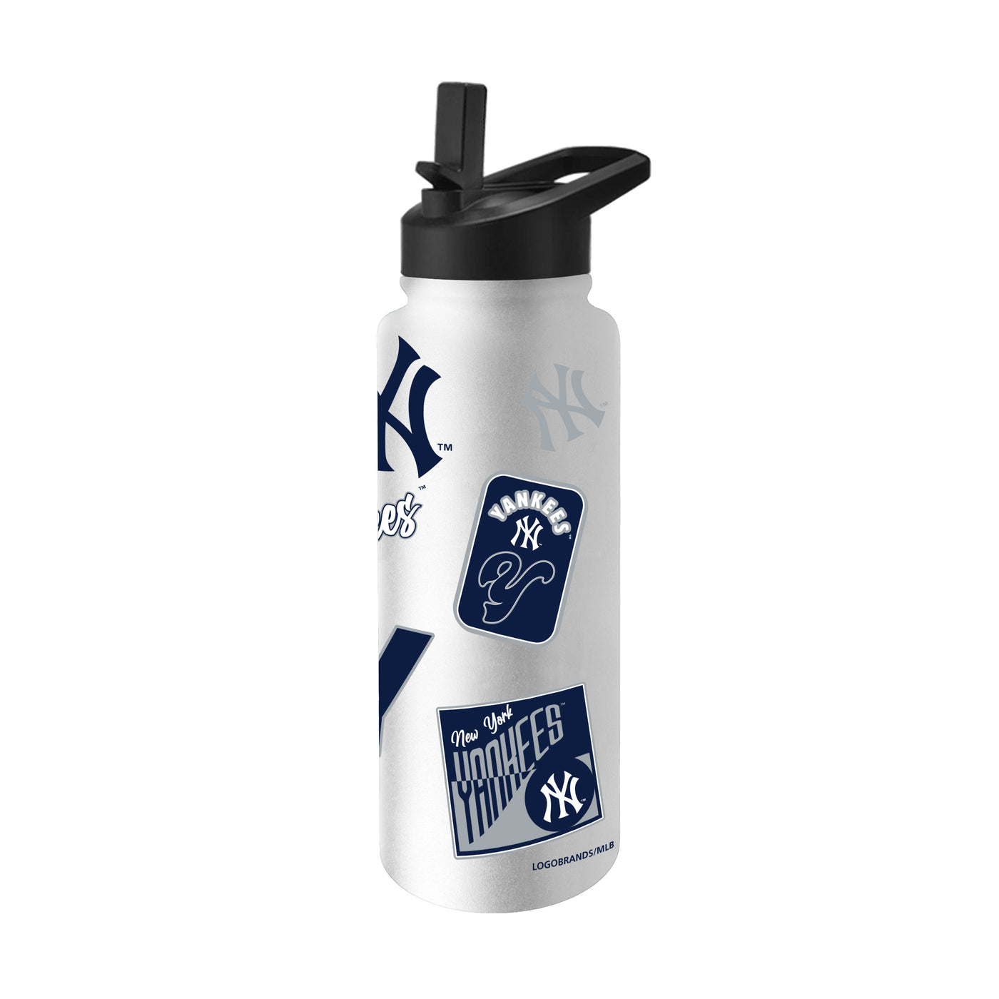 NY Yankees White 34oz Dream Weave Quencher Bottle