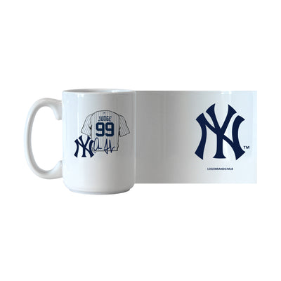 New York Yankees Aaron Judge Jersey 15oz Sublimated Mug