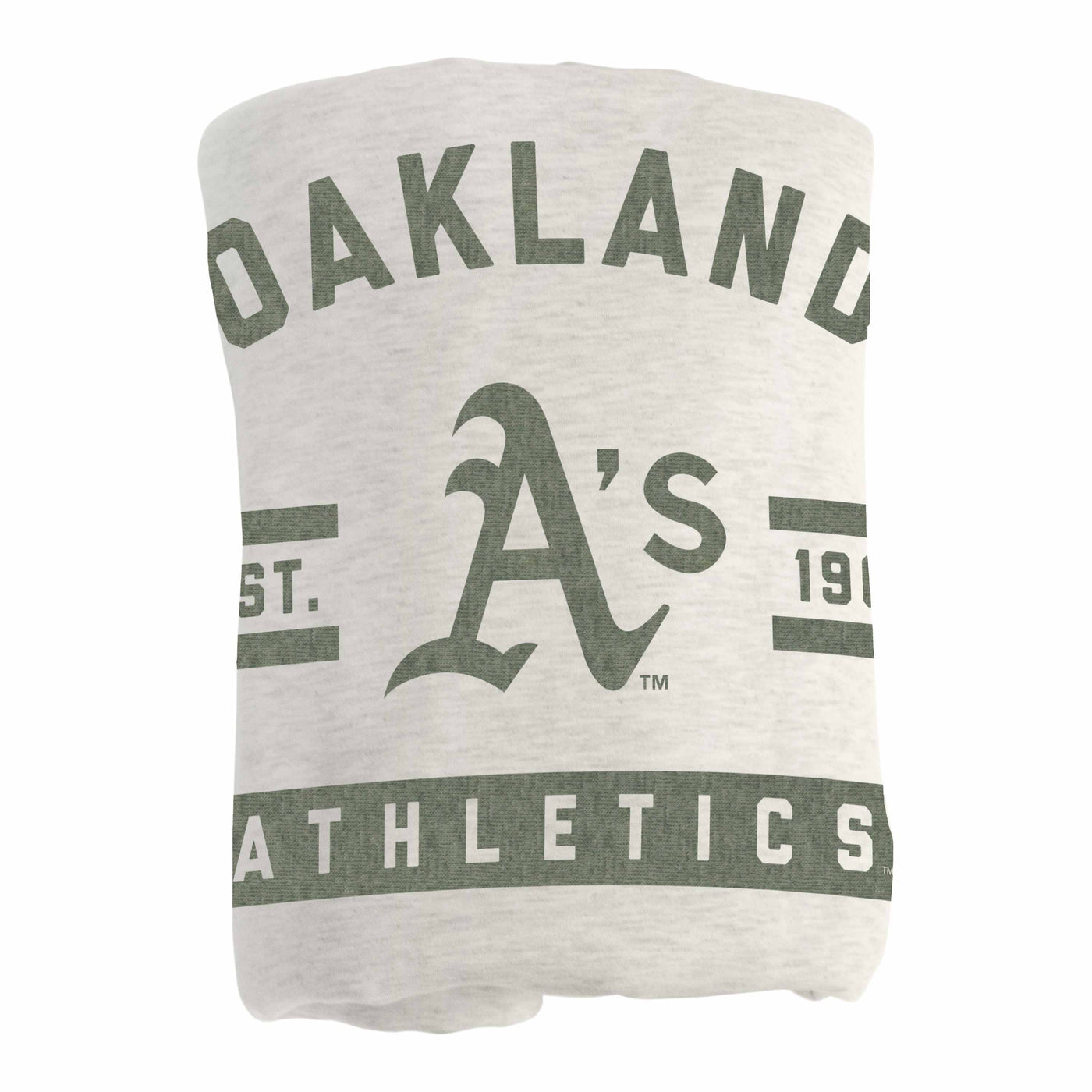 Oakland Athletics Oatmeal Sweatshirt Blanket