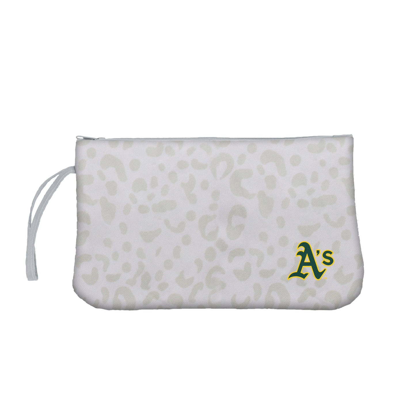 Oakland Athletics Leopard Print Wristlet